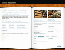 Tablet Screenshot of hughesrobertson.co.nz